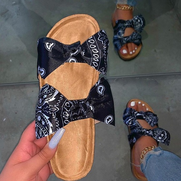 Last Restock Badass Limited Bandana Sandals Black - Picture 3 of 8